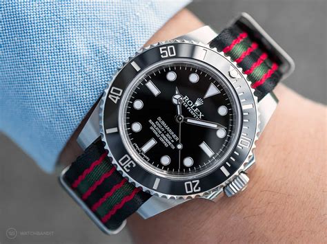 rolex black nato strap|rolex submariner suede strap.